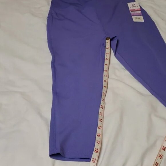 POP Fit 2-Pack Try Me On Leggings in Purple and Black Size Large NWT - Picture 5 of 11
